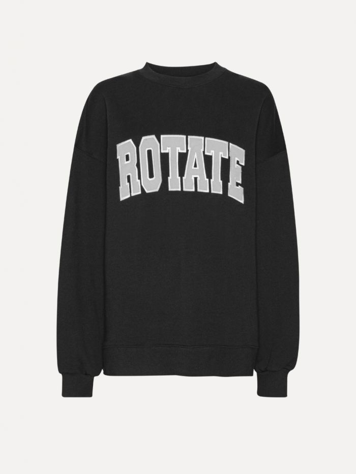 סווטשירט אוברסייז לוגו - בגדים