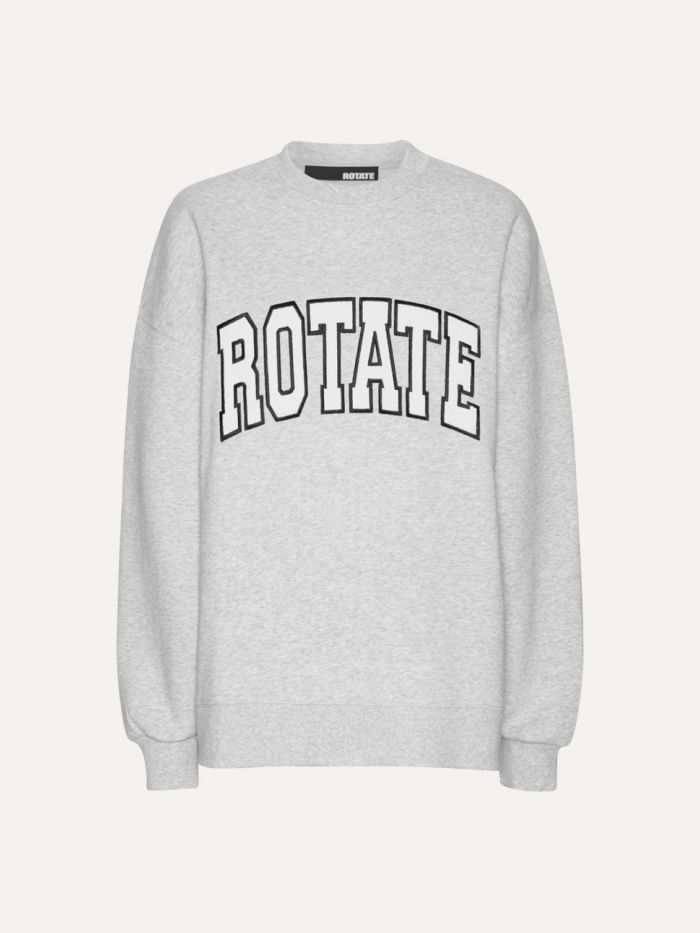 סווטשירט אוברסייז לוגו - בגדים