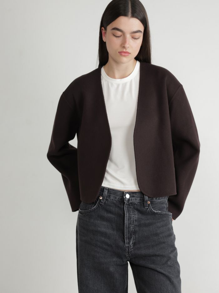 ג’קט קרופ אריג - בגדים