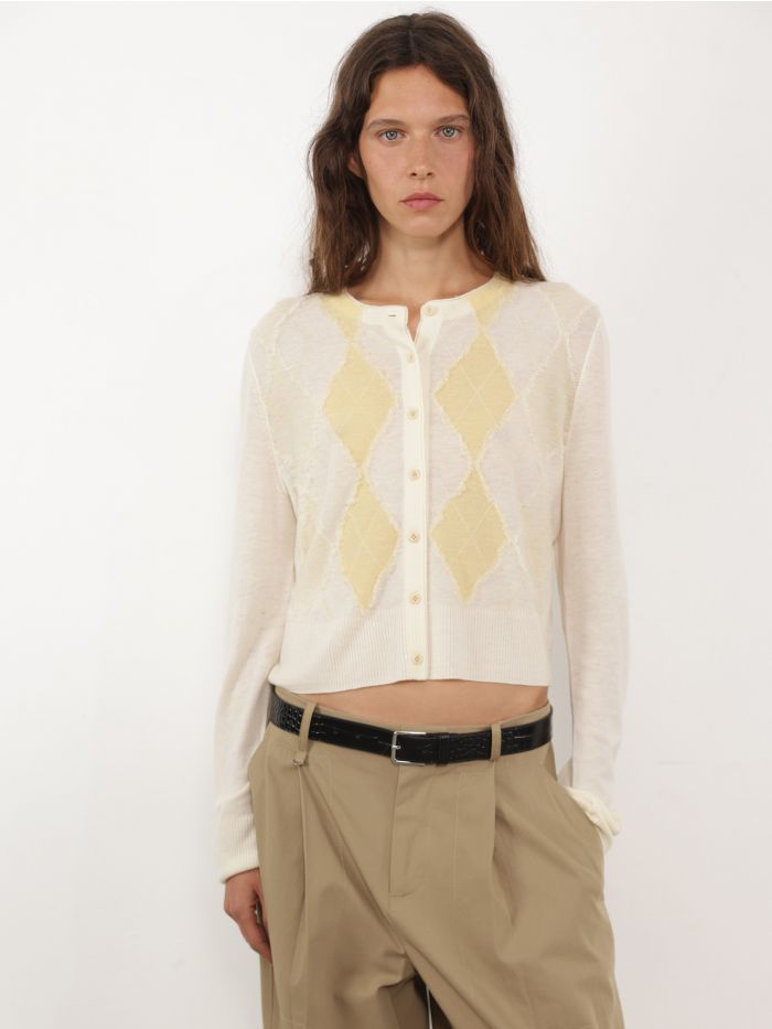 קרדיגן מעוינים - בגדים