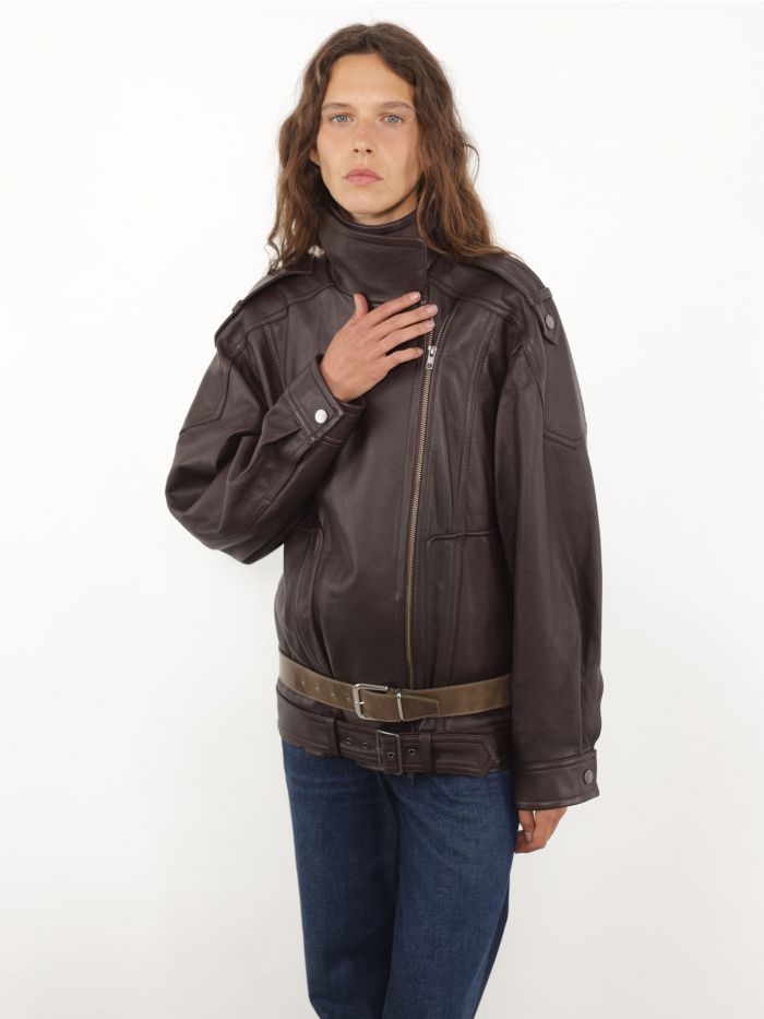 מעיל עור - בגדים