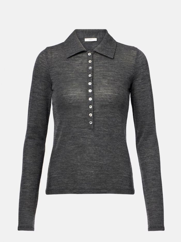 חולצת צמר פולו - בגדים