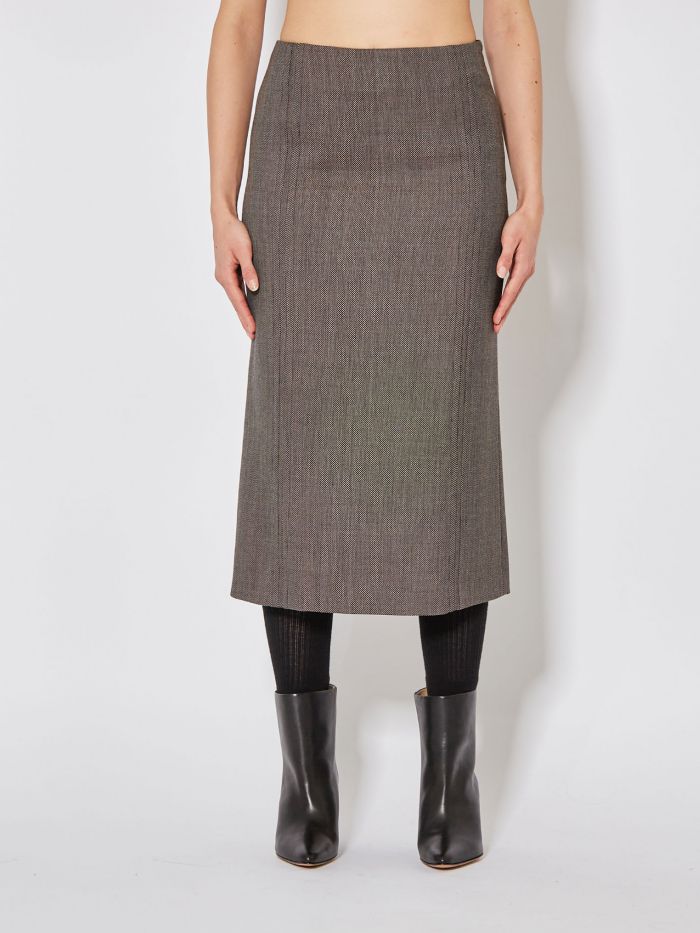 חצאית מידי מחוייטת - בגדים