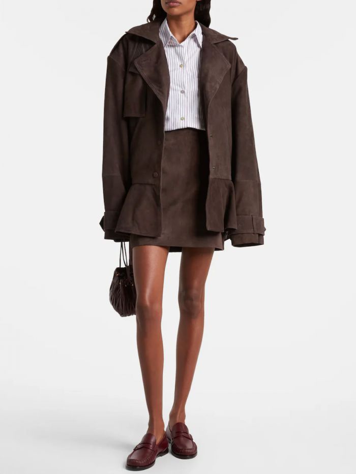 חצאית מיני עור - בגדים