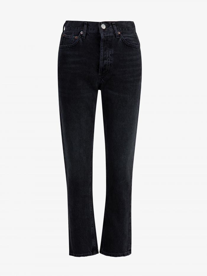 מכנסי ג’ינס ריילי בגזרה גבוהה וישרה - בגדים
