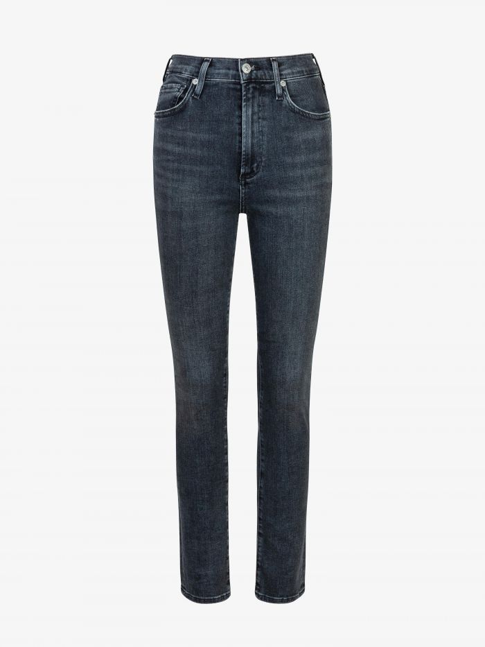 מכנסי ג’ינס אוליביה בשטיפת פחם - בגדים