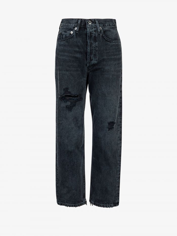 מכנסי ג’ינס עם קרעים - בגדים