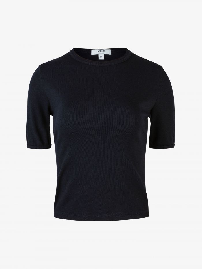 חולצת טישרט צווארון עגול - בגדים