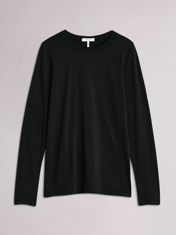 חולצה טי ארוכה מכותנה - בגדים