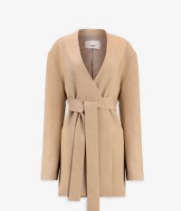 ג’קט עם חגורת מותן - בגדים