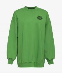 סווטשירט אוברסייז עם הדפסים - בגדים