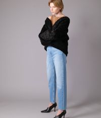 ג’קט דמוי פרווה עם כפתורים - בגדים