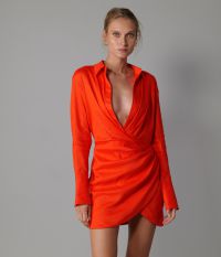 שמלת מיני מעטפת - בגדים