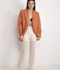 מכנסיים ארוכים סריגת קרושה - בגדים