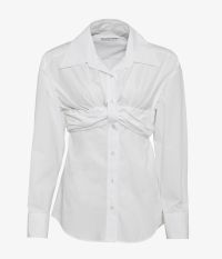 חולצת אוקספורד בשילוב טופ בנדו - בגדים