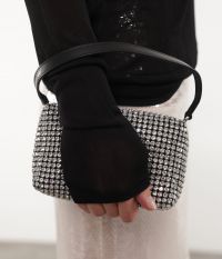 תיק מיני משובץ קריסטלים - תיקים