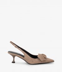 נעלי עקב בעיטור פפיון - נעליים