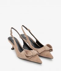 נעלי עקב בעיטור פפיון - נעליים