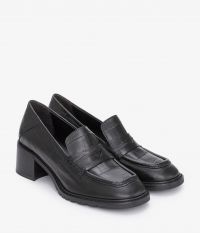 נעלי מוקסינים עקב - נעליים