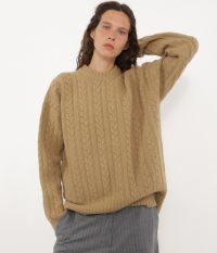 סריג צמר צמות CABLE - בגדים