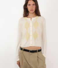 קרדיגן מעוינים - בגדים