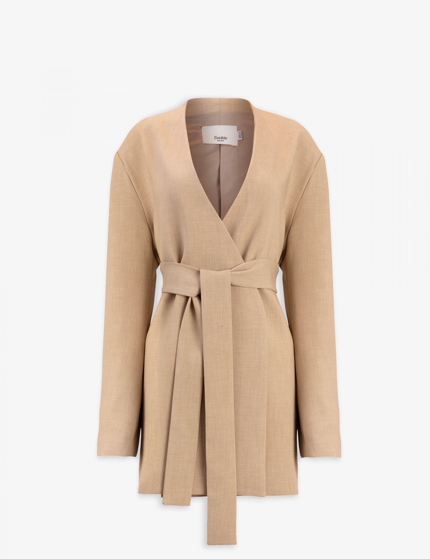 ג’קט עם חגורת מותן - בגדים