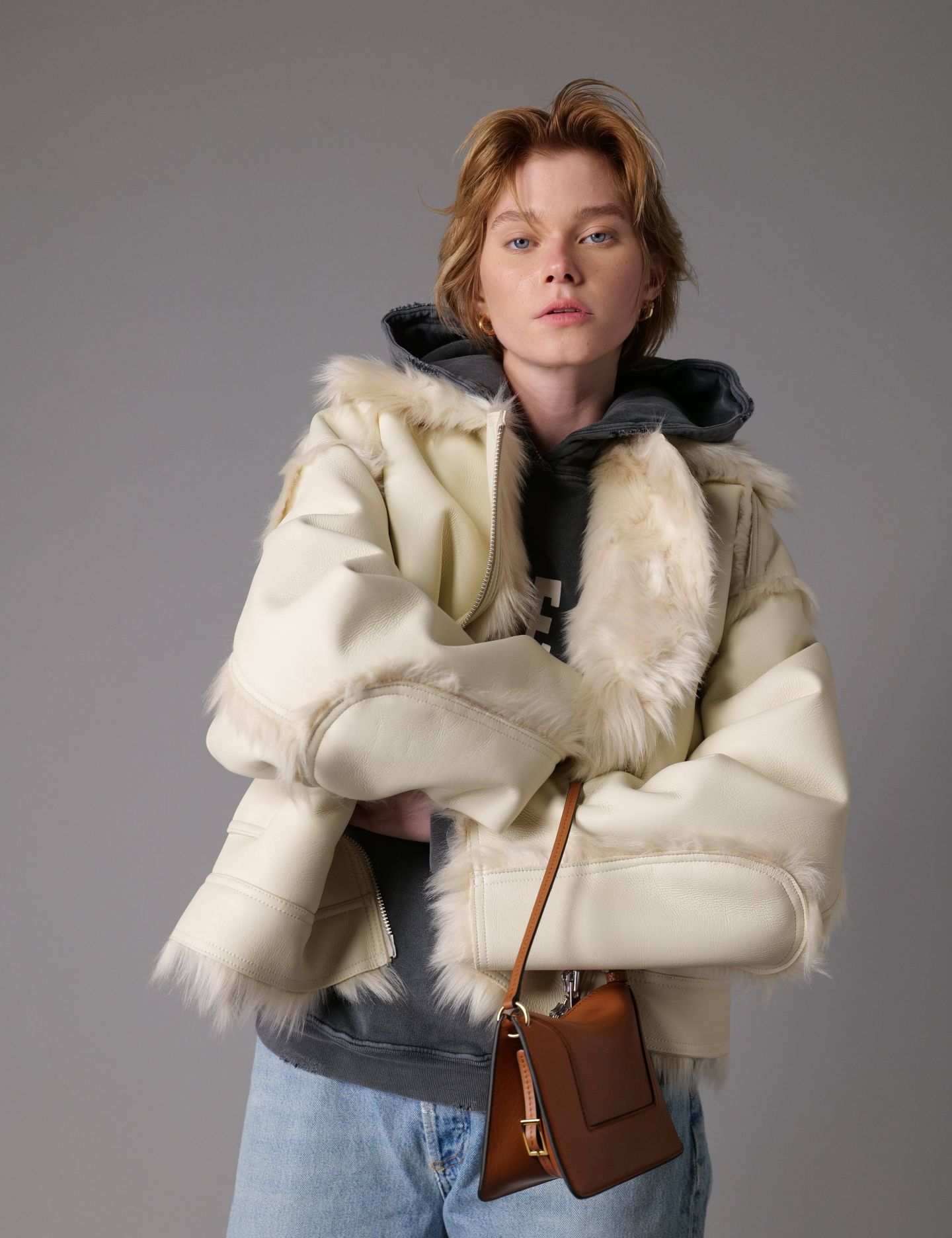 ג’קט בסגירה א-סימטרית - בגדים