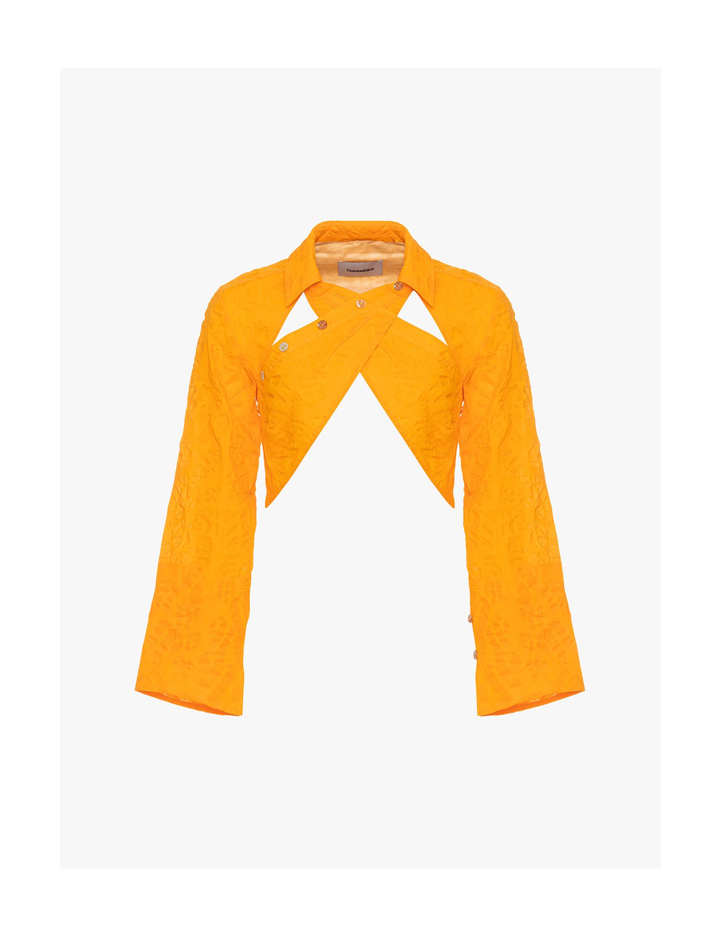 קרופ טופ כתום - בגדים