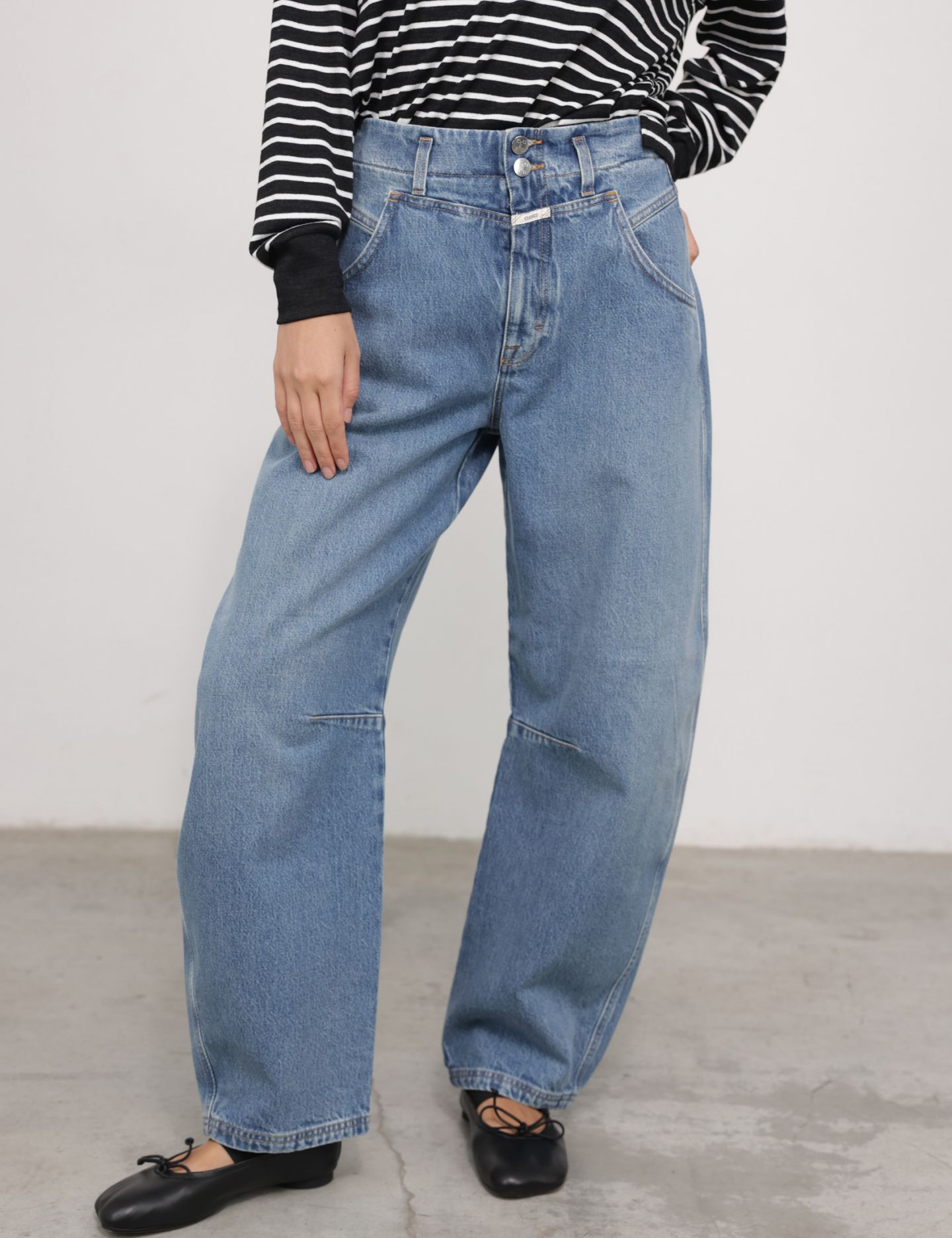 מכנסי ג׳ינס בלון RIDGE - בגדים