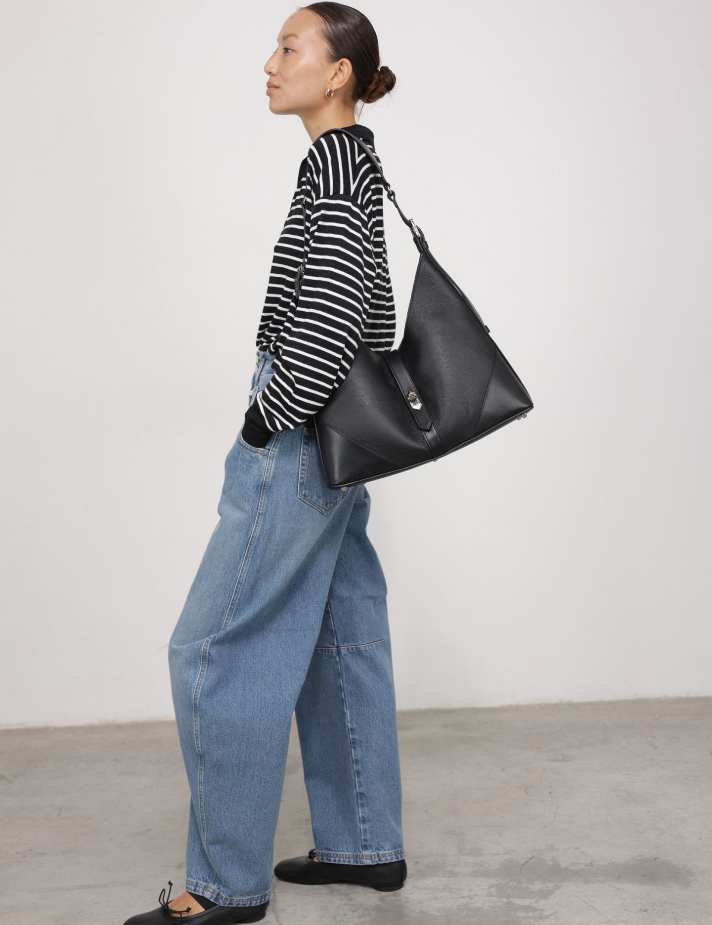 מכנסי ג׳ינס בלון RIDGE - בגדים