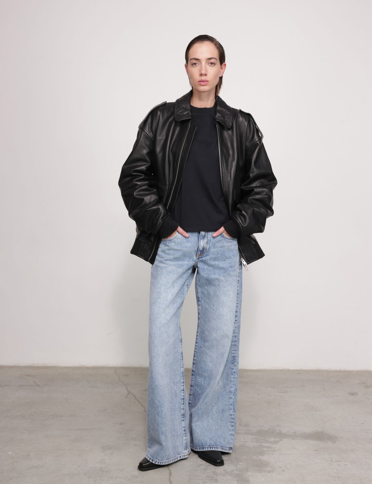 מעיל עור VIPER - בגדים