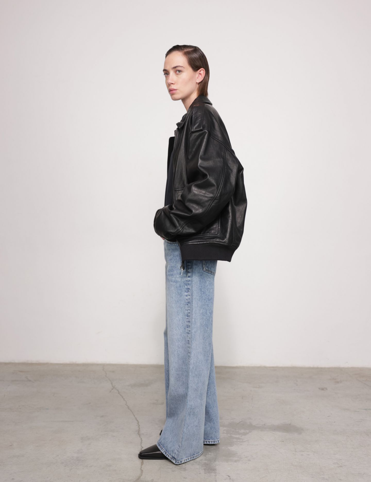 מעיל עור VIPER - בגדים