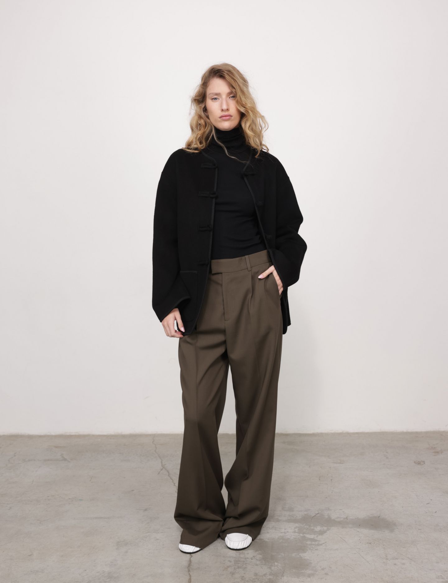 סריג גולף תערובת צמר - בגדים