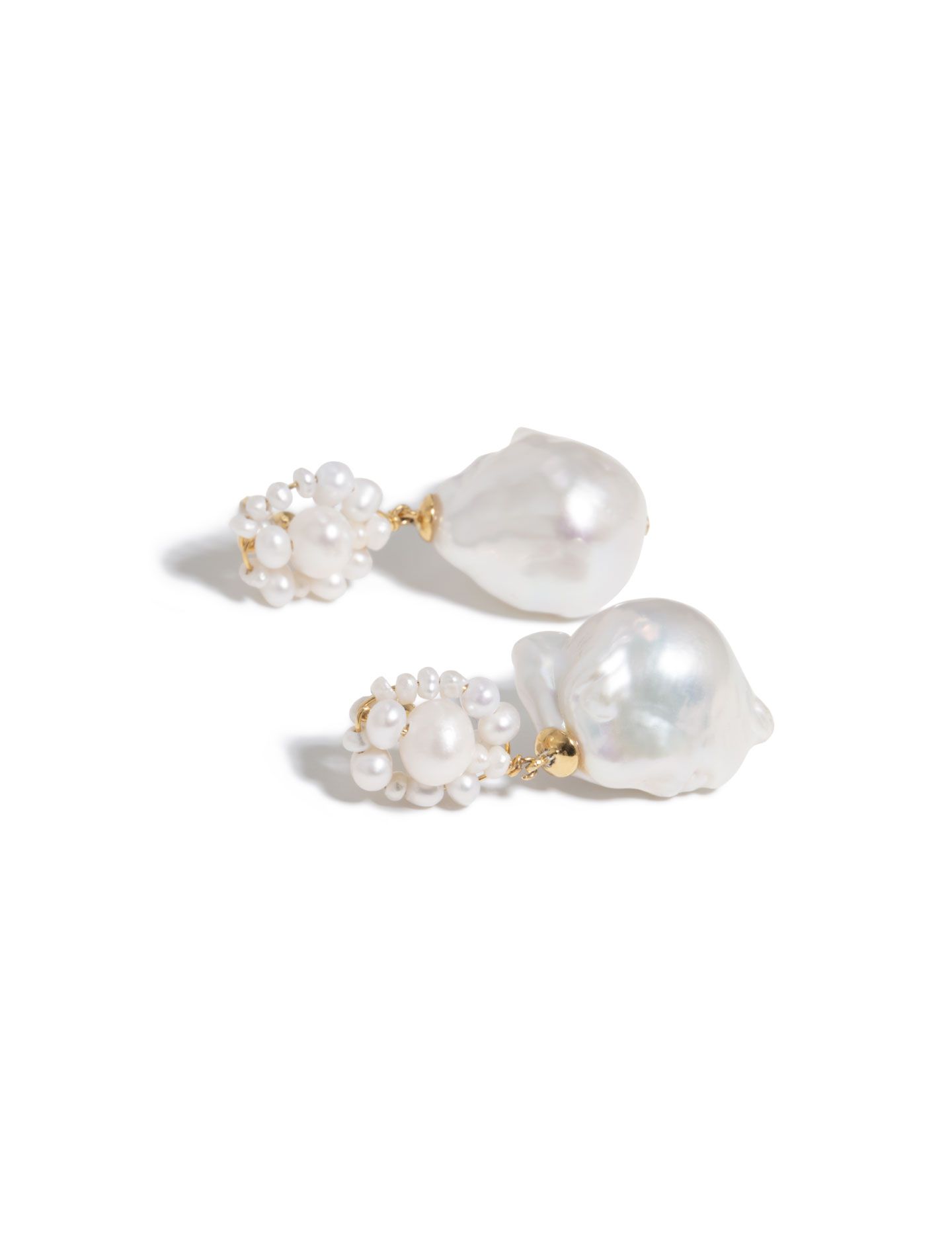 עגילי פנינים א-סימטריים - אביזרים