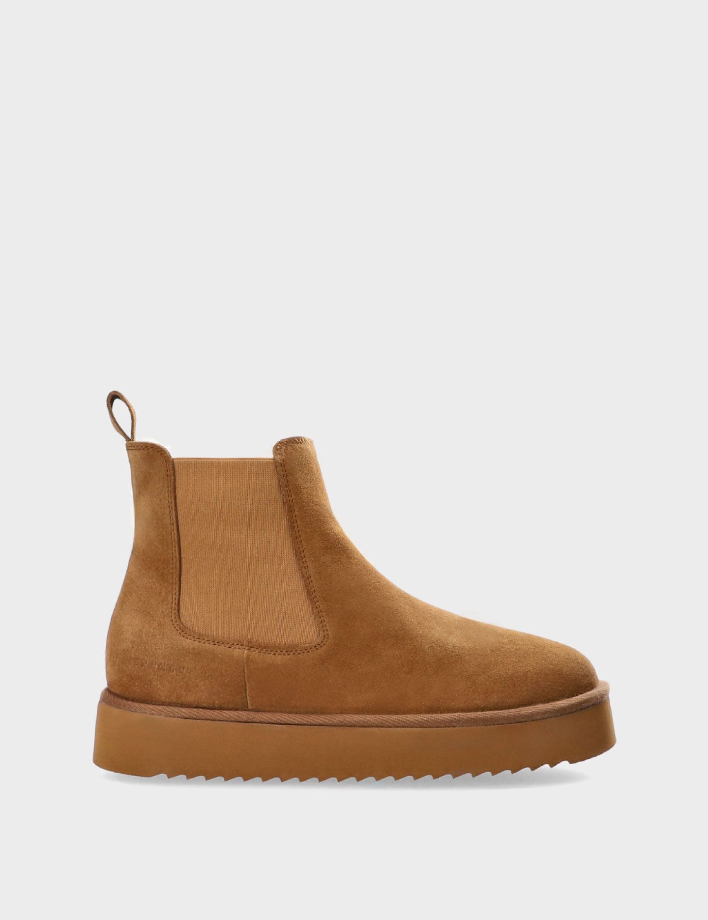 מגפוני זמש עם בטנה פרוותית - נעליים