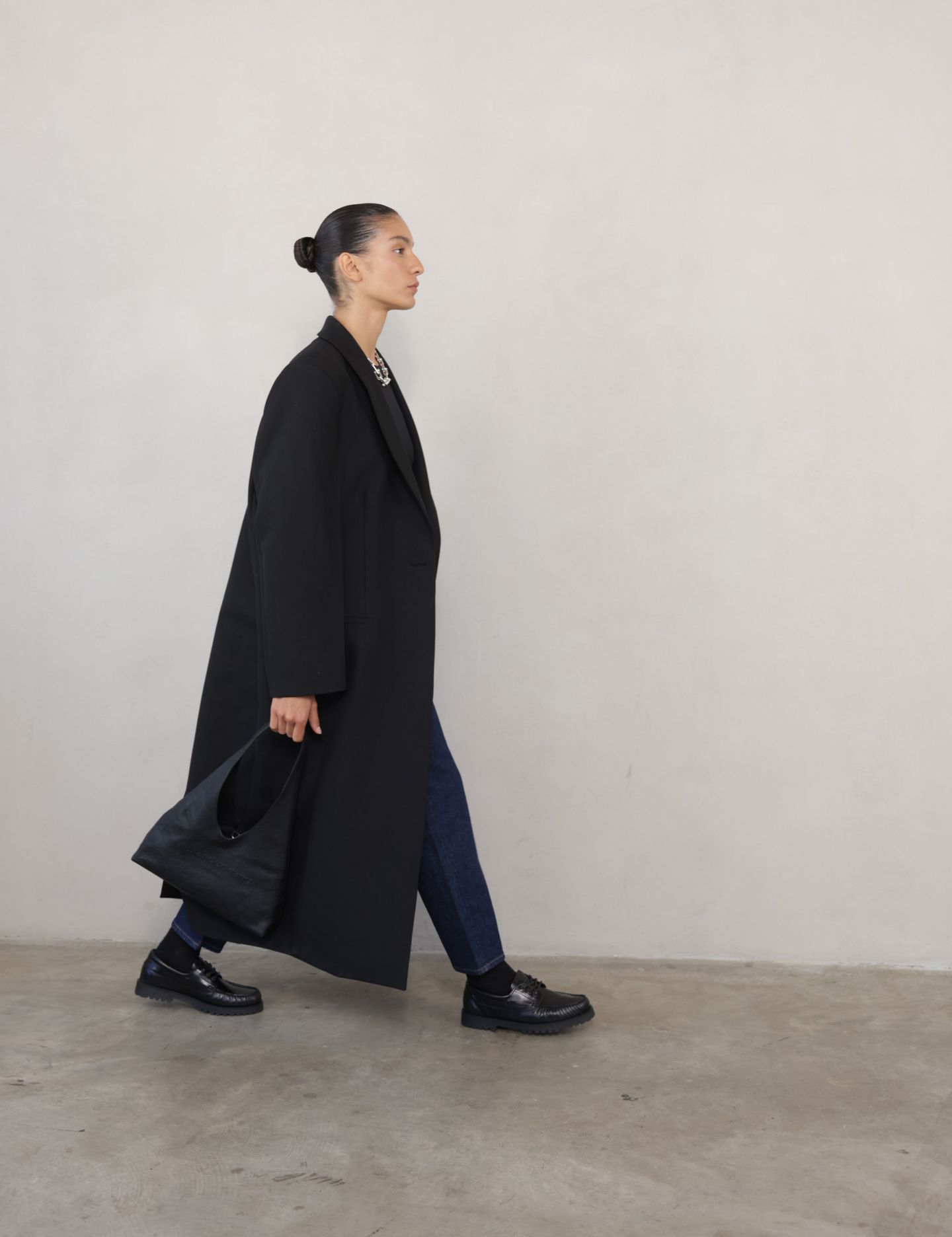 נעלי מוקסינים עם שרוכים - נעליים