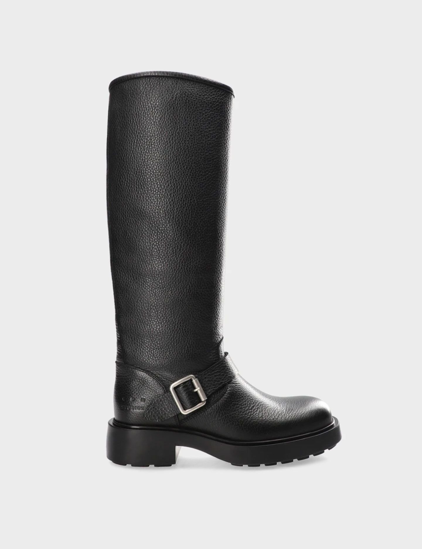 מגפי ברך עם אבזם - נעליים