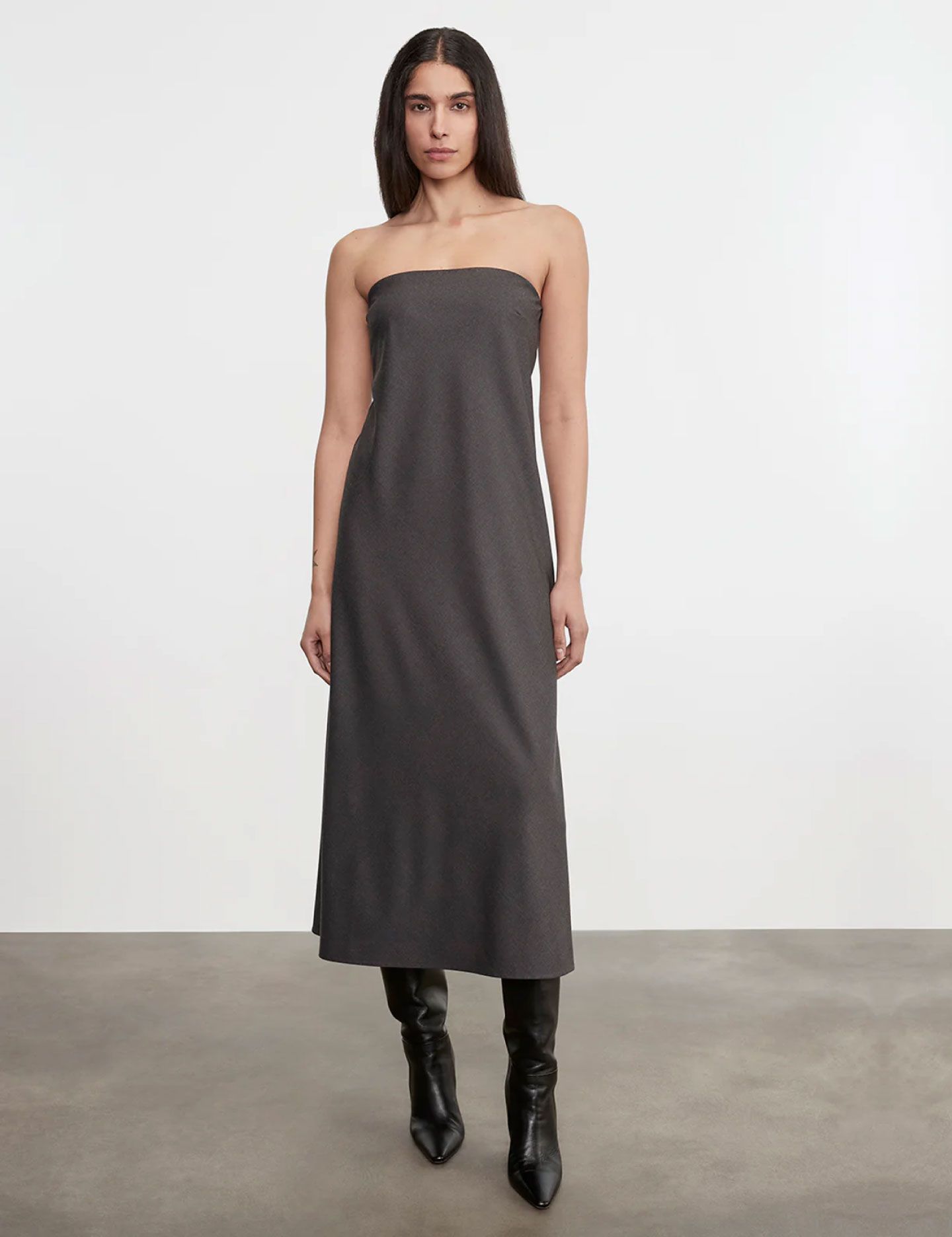 שמלת סטרפלס EASY - בגדים