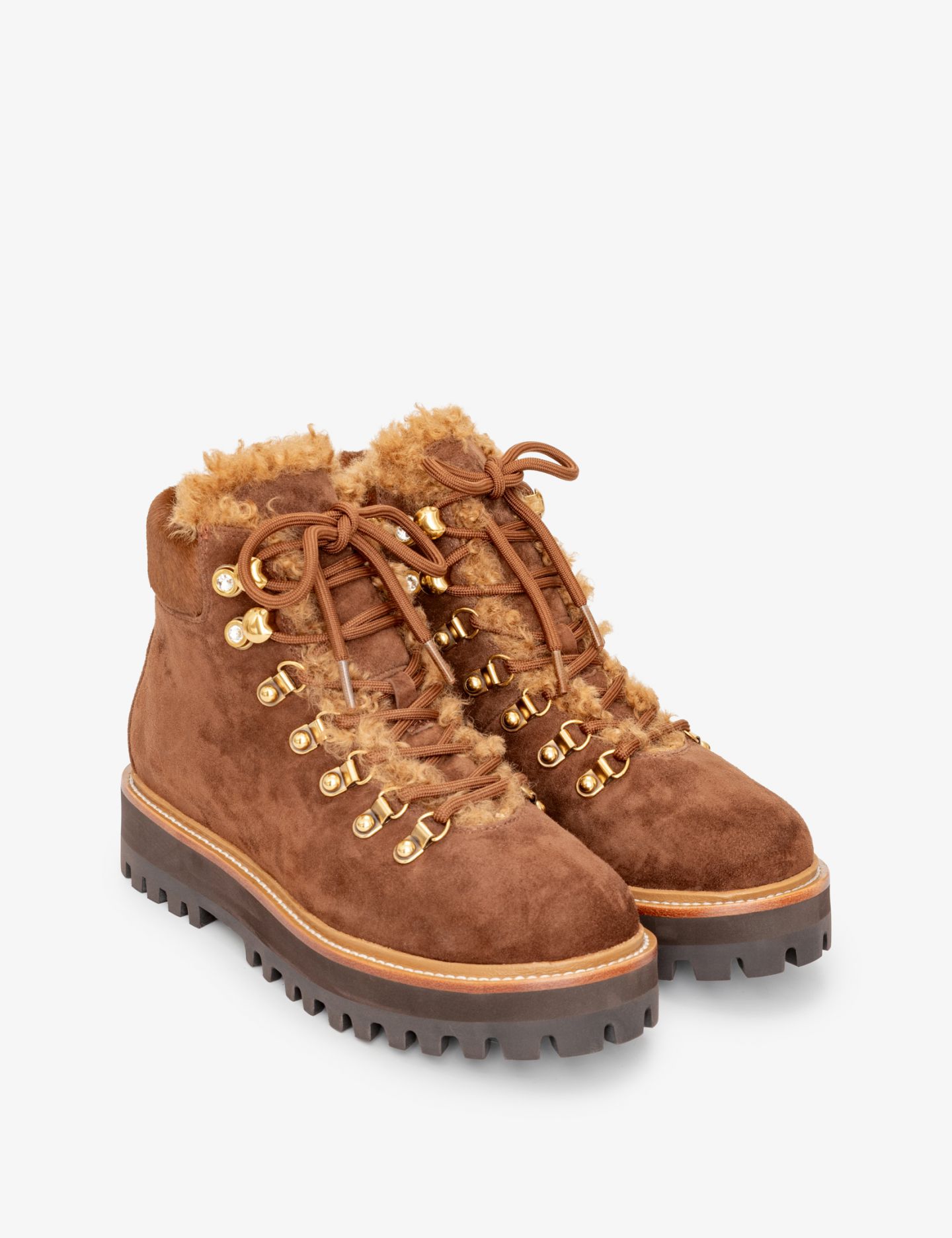 מגפונים שטוחים זמש - נעליים