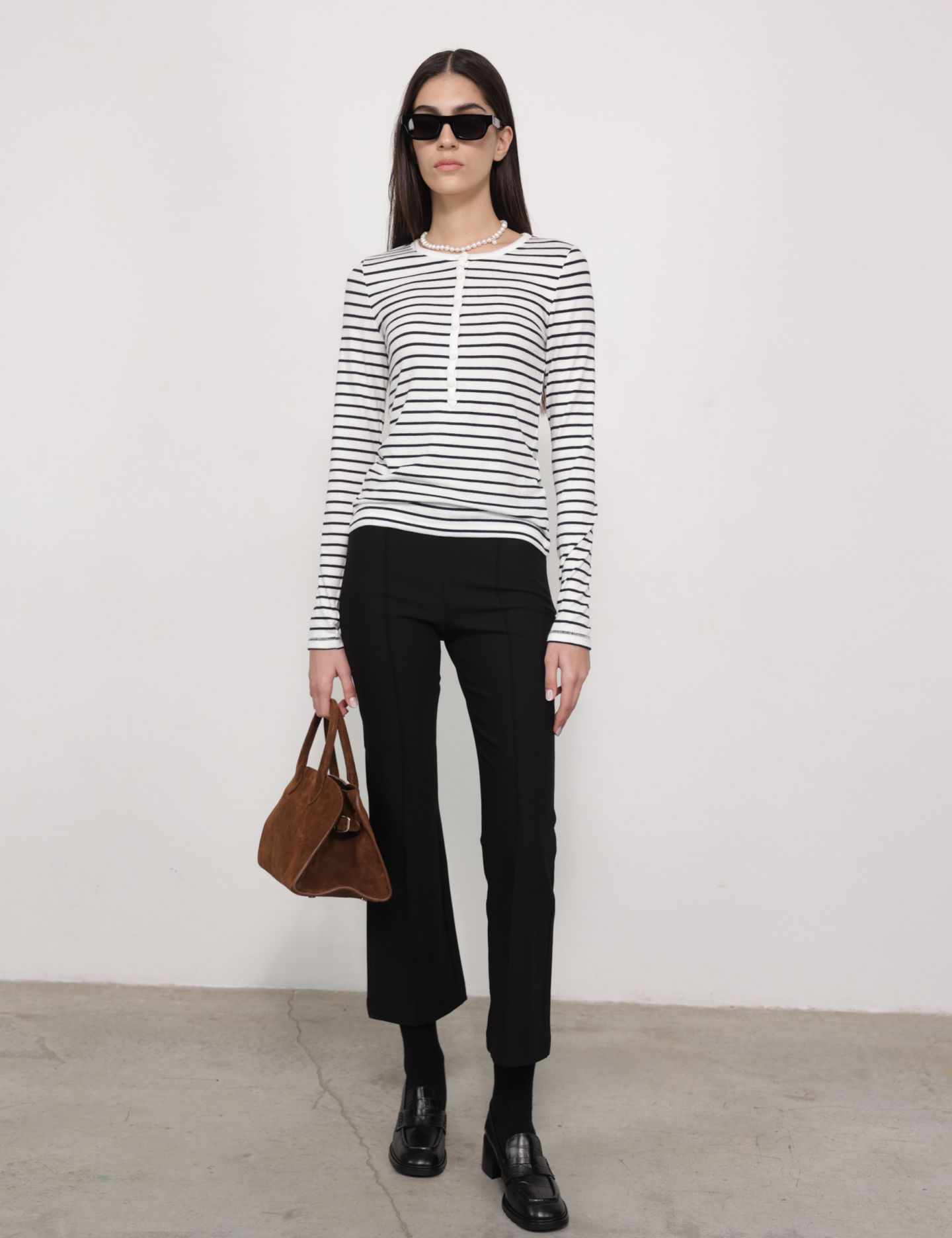 נעלי מוקסינים עקב - נעליים