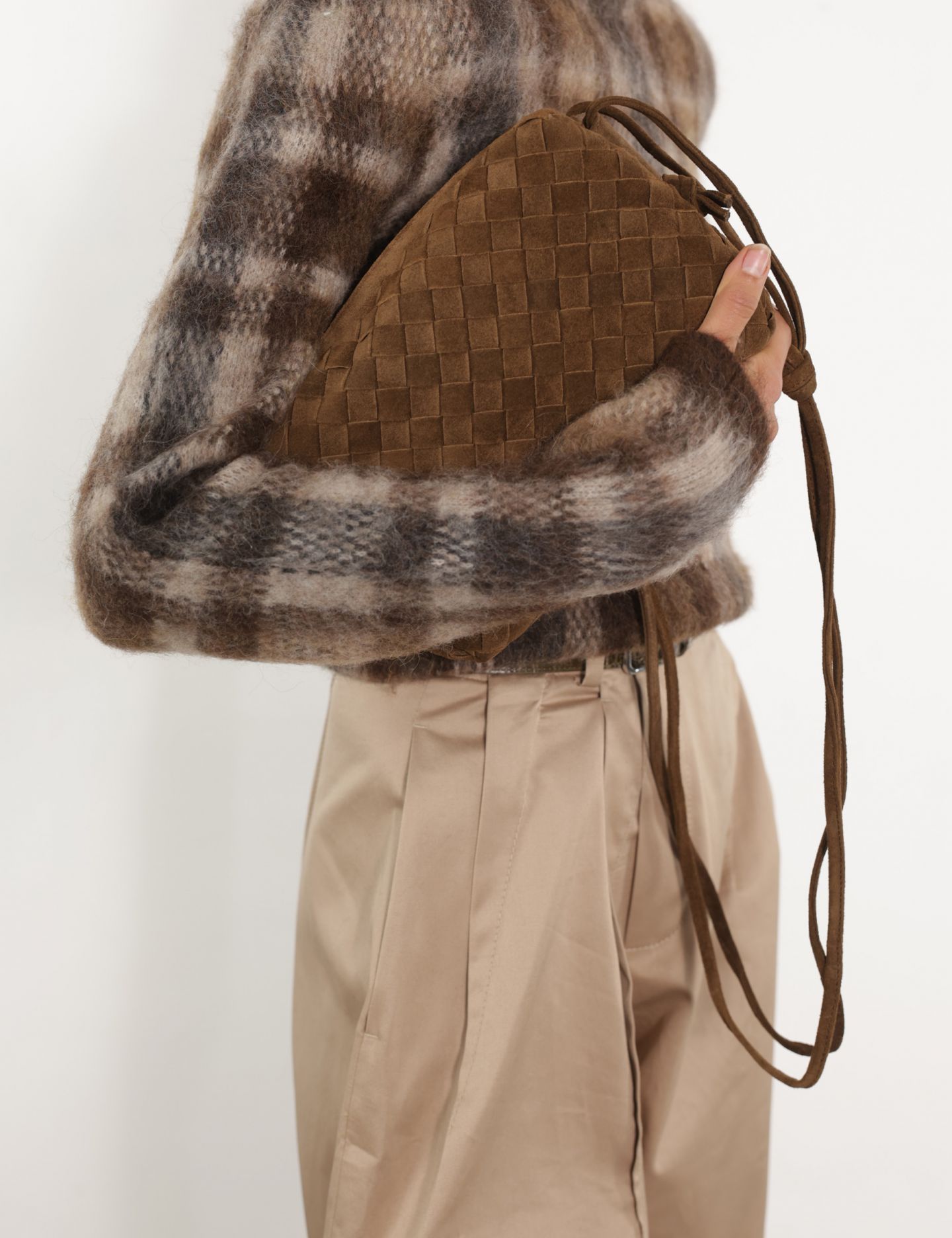 תיק זמש קלוע - תיקים