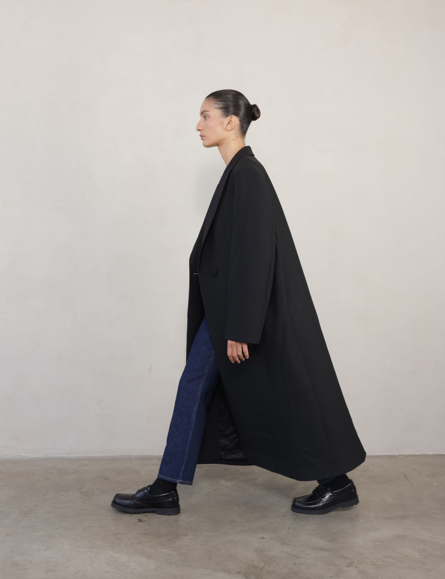 מעיל ארוך מחויט - בגדים