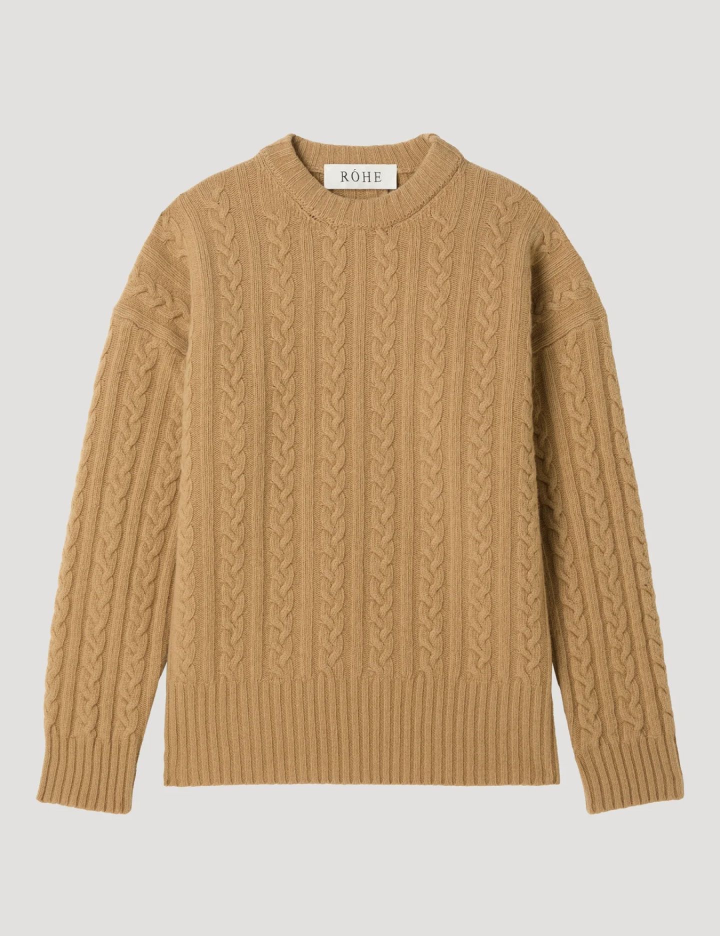 סריג צמר צמות CABLE - בגדים