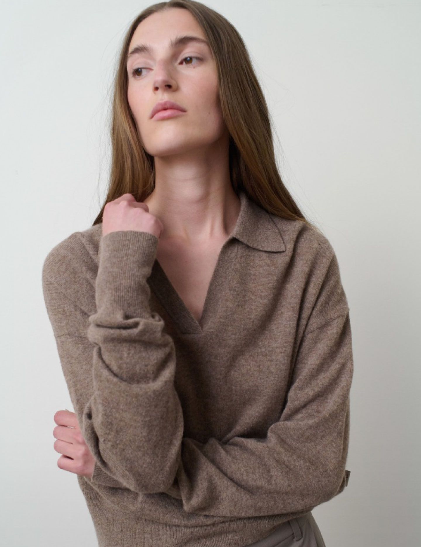 סריג פולו מצמר - בגדים