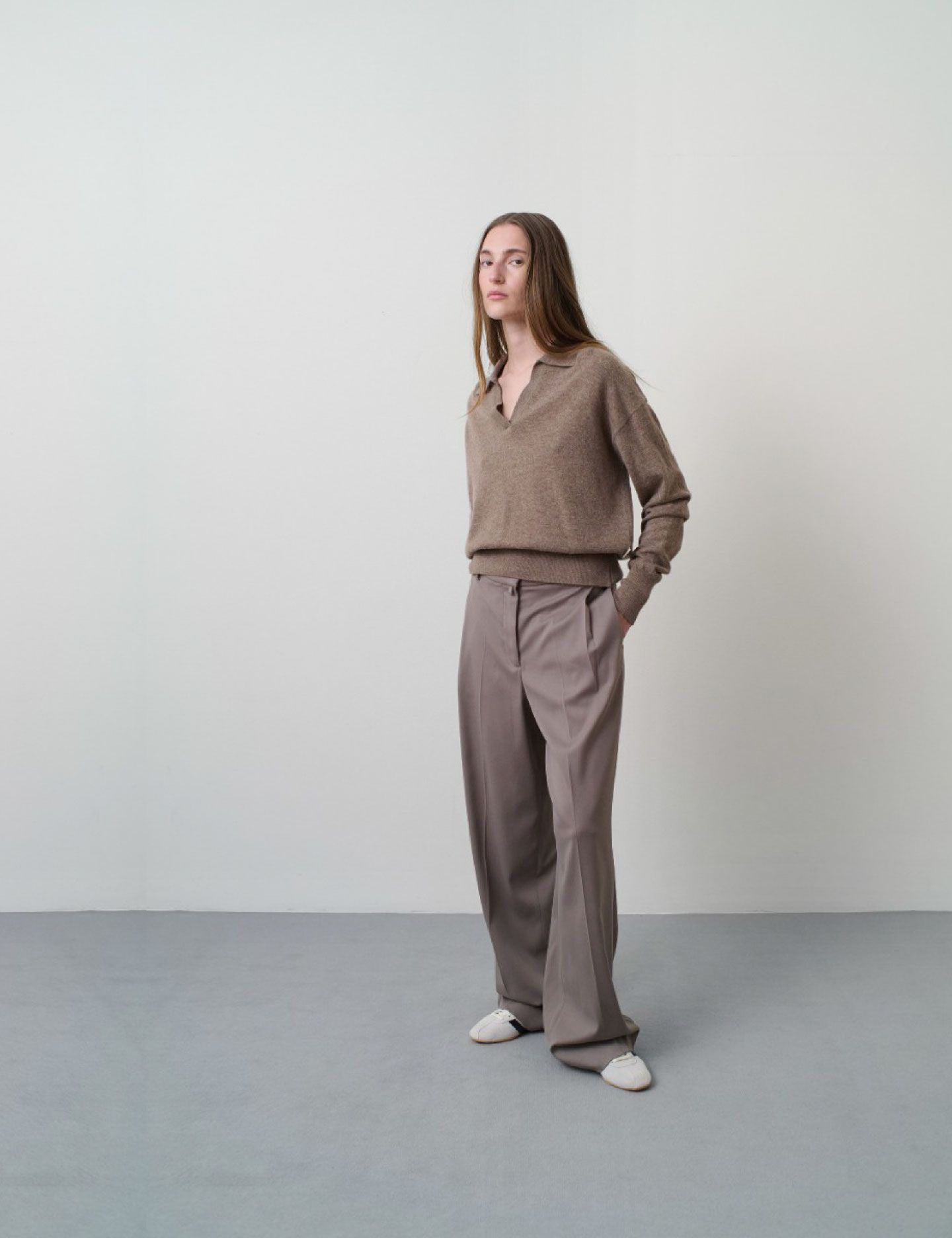 סריג פולו מצמר - בגדים