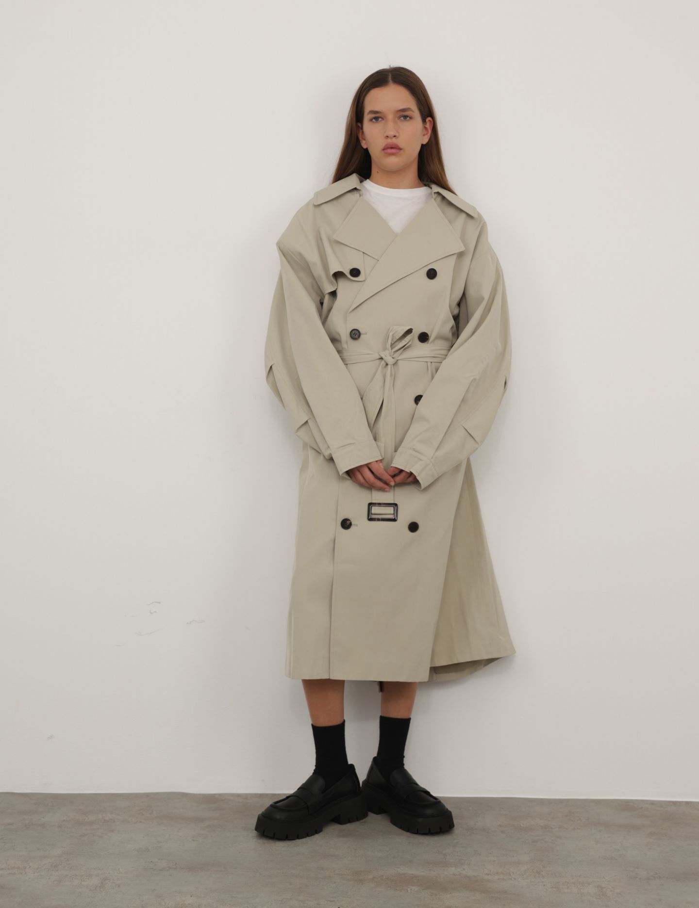 נעלי מוקסינים סוליית טרקטור - נעליים