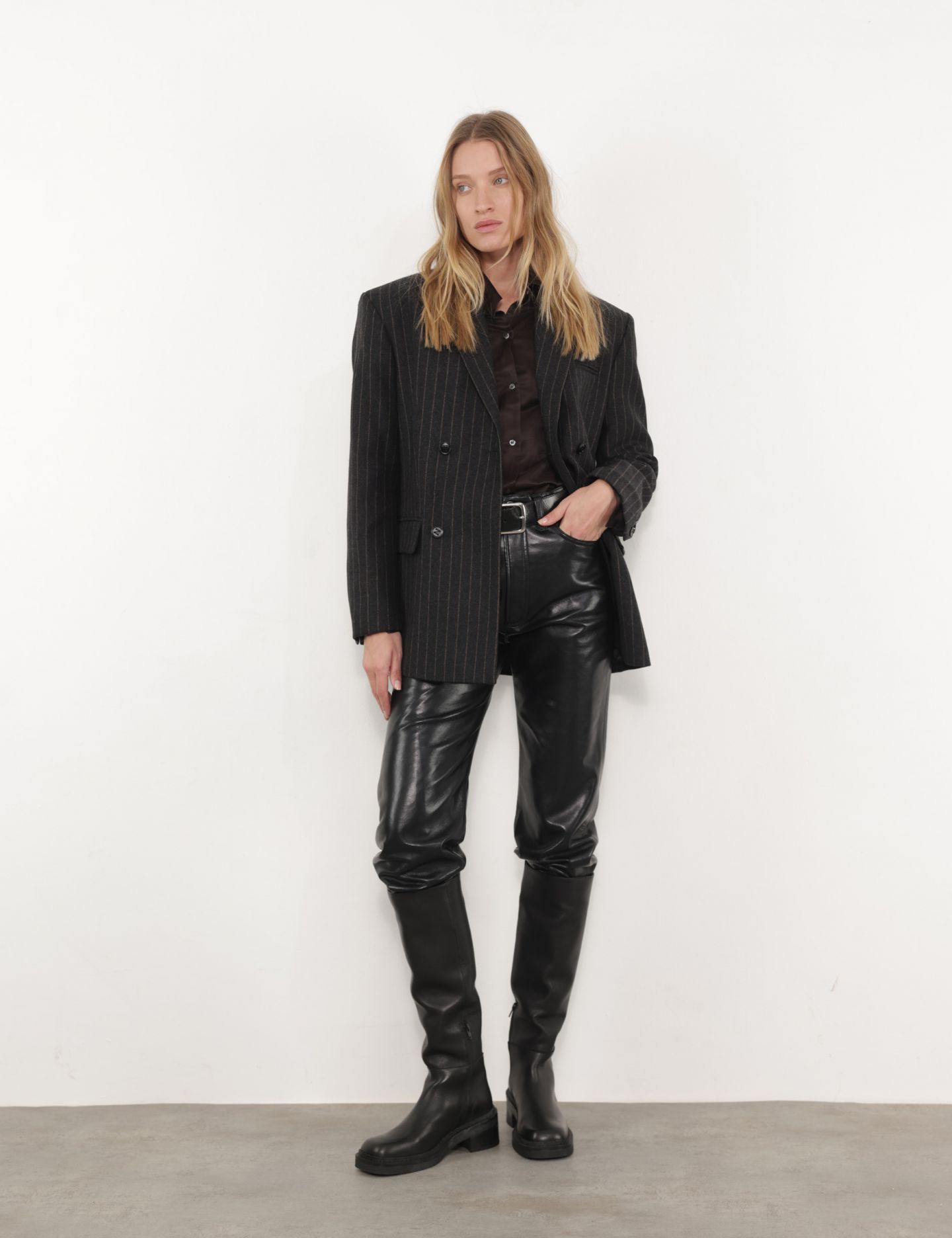 מכנסי דמוי עור 90’S - בגדים