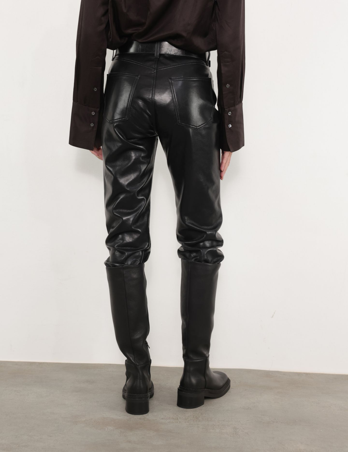 מכנסי דמוי עור 90’S - בגדים