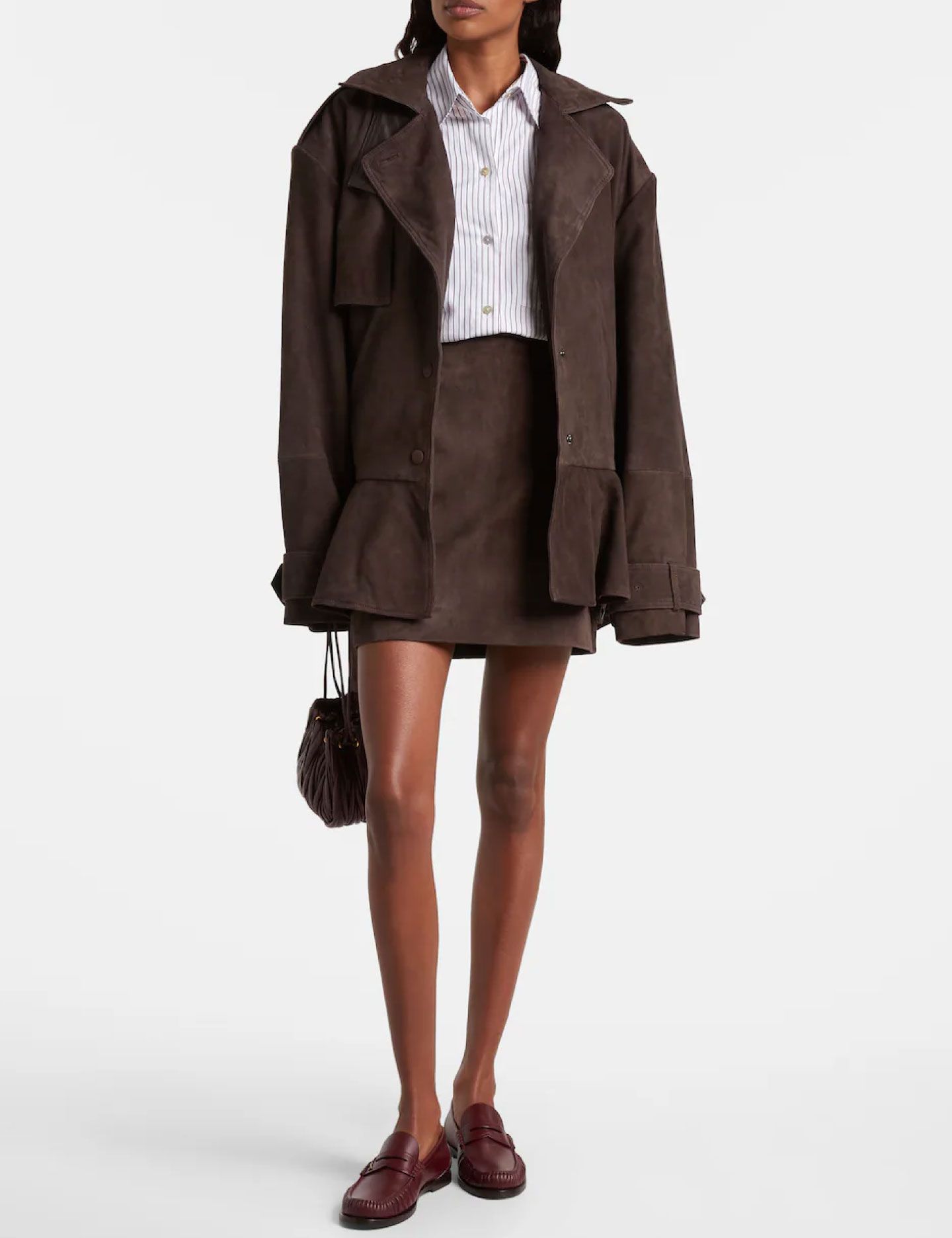 חצאית מיני עור - בגדים